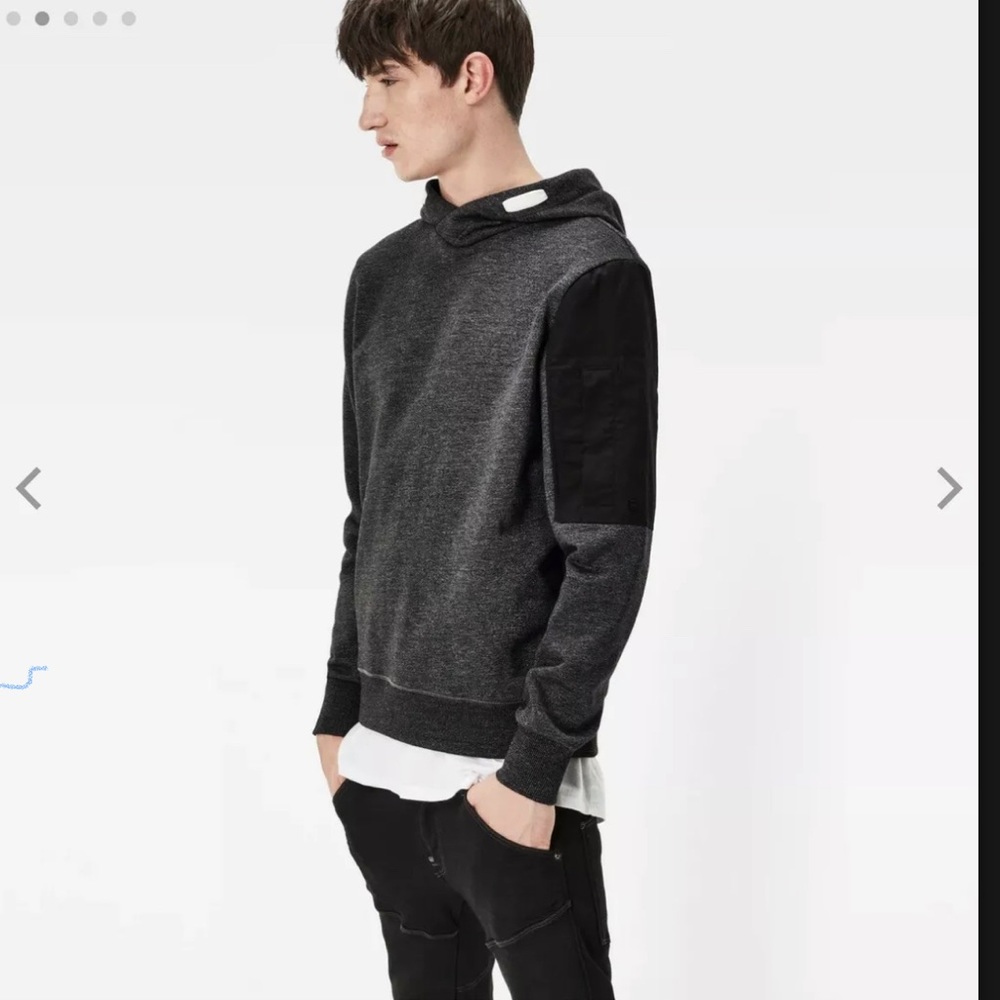 G Star Raw Men’s Batt Hooded Sweater, New With Tag “L”